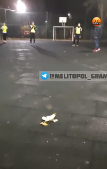 В Мелитополе неадекватная женщина набросилась на парней, игравших в футбол