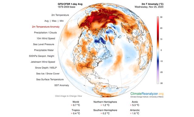 Температура в Арктике поднялась выше нормы на 20 °C