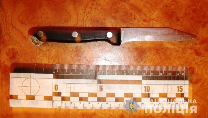 Пьяная жительница Одесской области напала на мужа с ножом