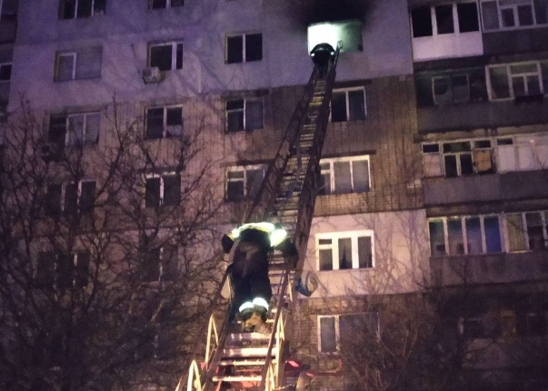 В Харькове произошел пожар в многоэтажке