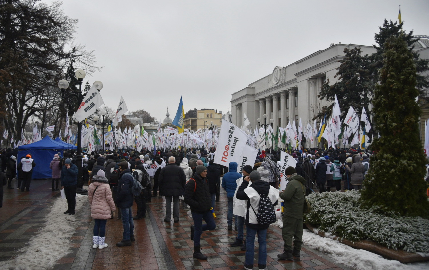 Акции протеста &#171;ФОПовцев&#187;: палатки и столкновения с правоохранителями