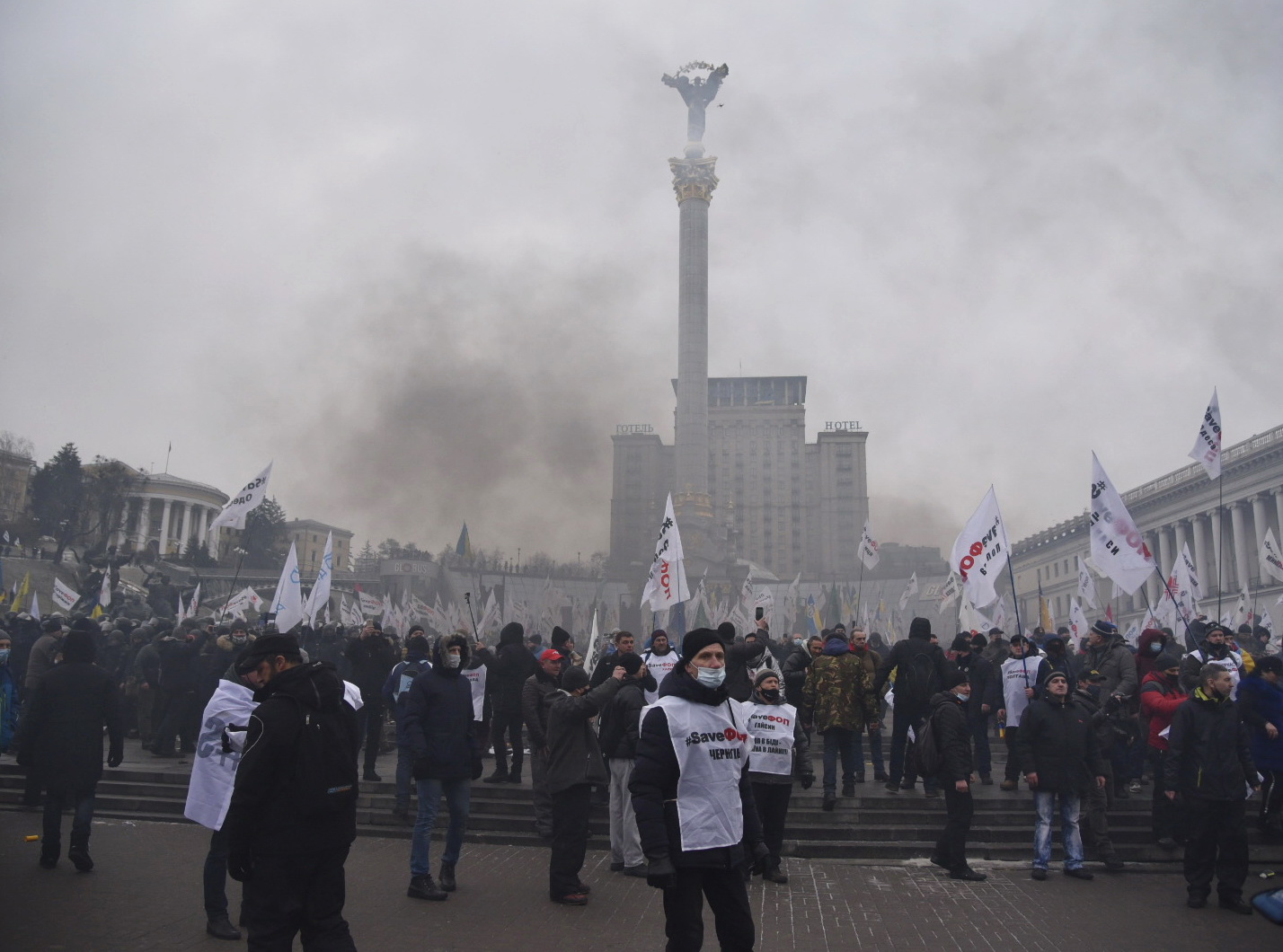 Акции протеста &#171;ФОПовцев&#187;: палатки и столкновения с правоохранителями