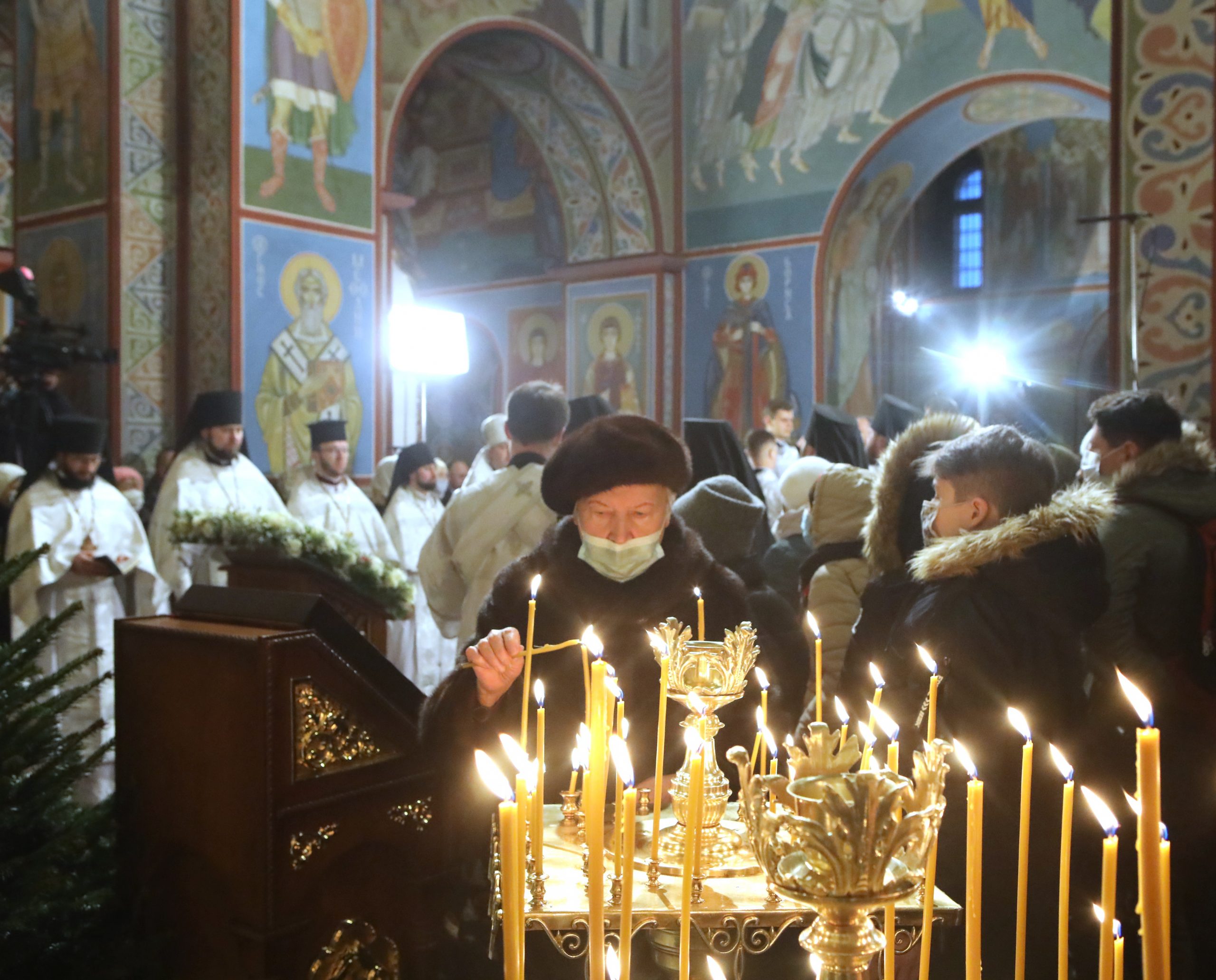 Рождественское богослужение в Михайловском соборе