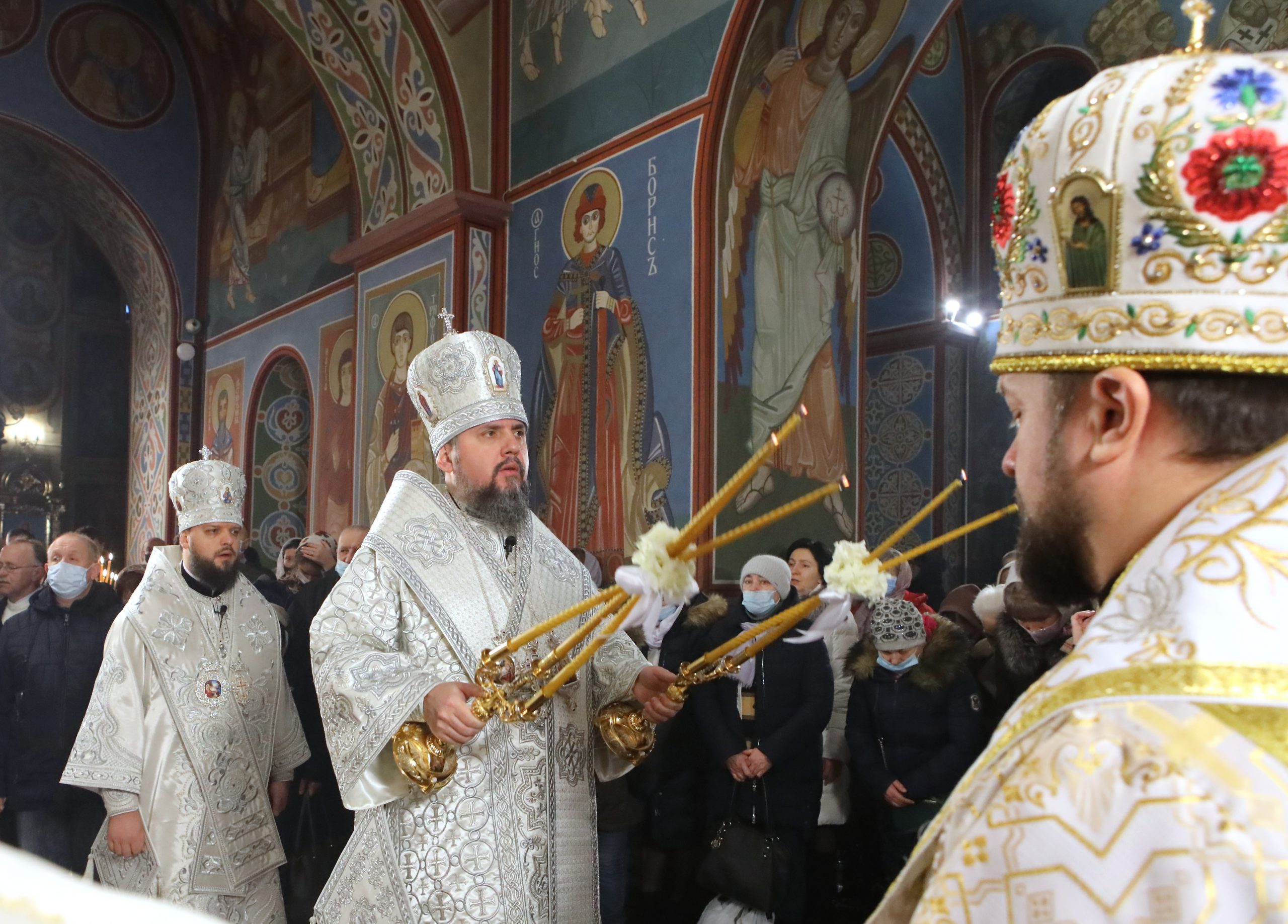 Рождественское богослужение в Михайловском соборе