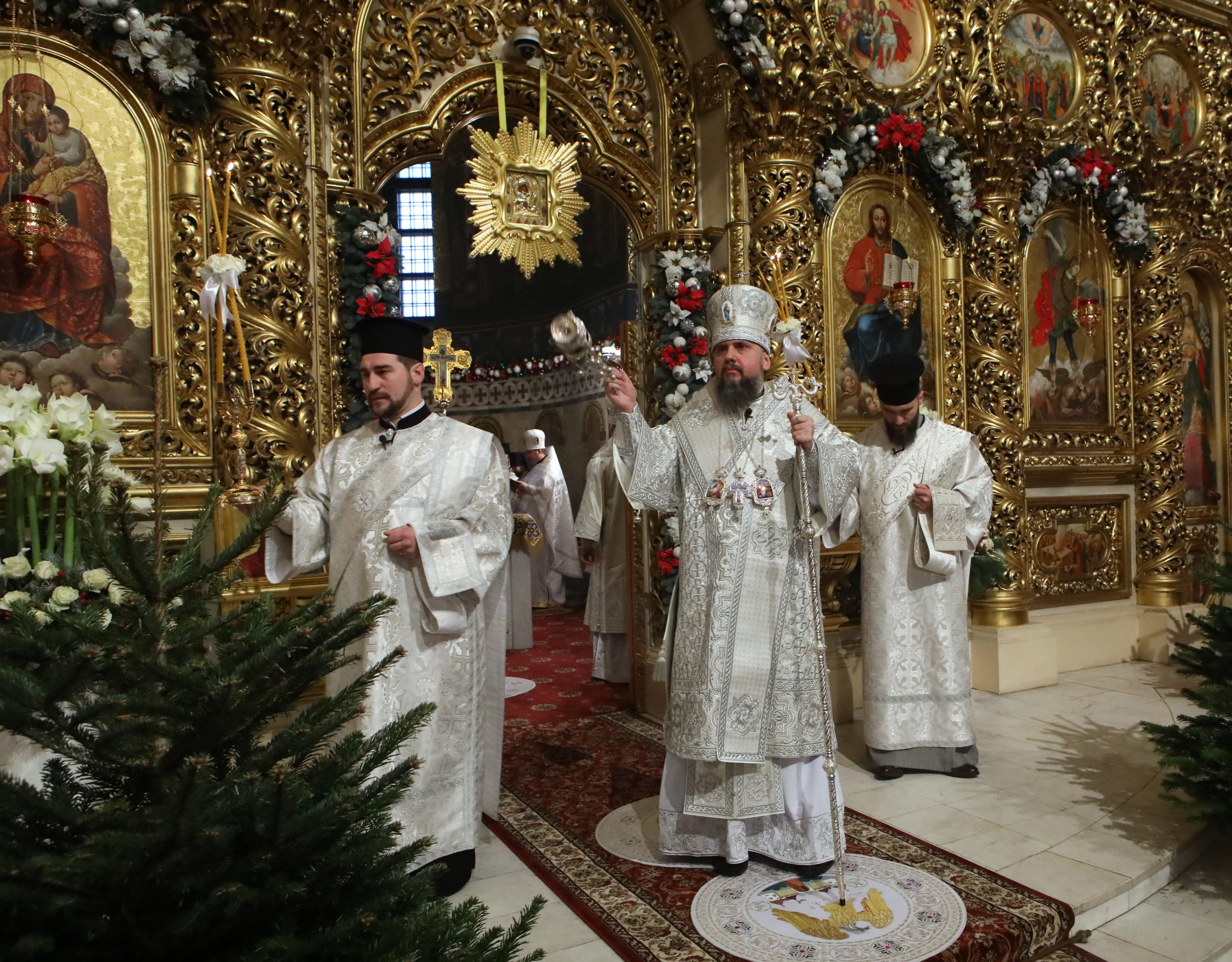 Рождественское богослужение в Михайловском соборе