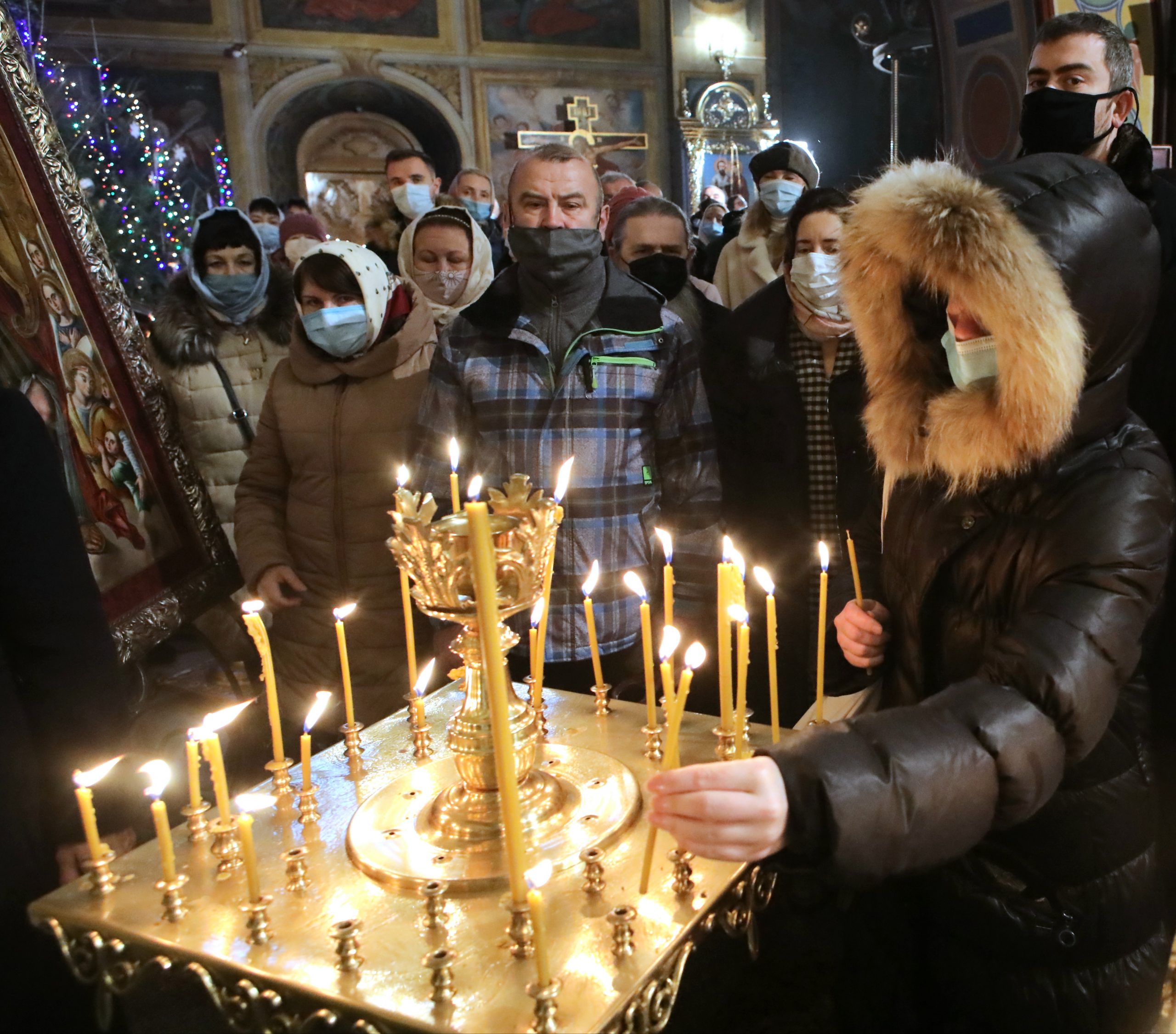 Рождественское богослужение в Михайловском соборе