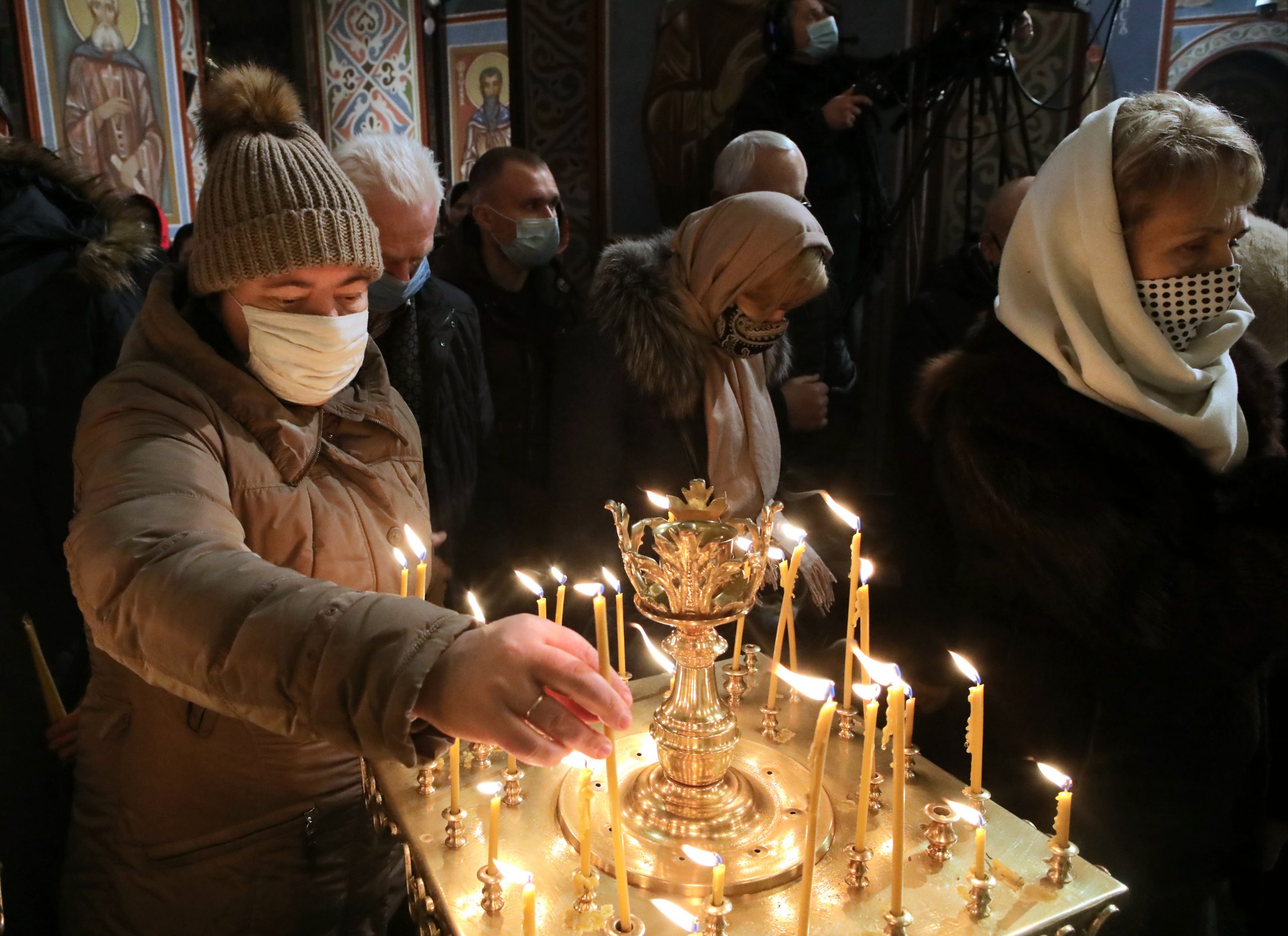 Рождественское богослужение в Михайловском соборе