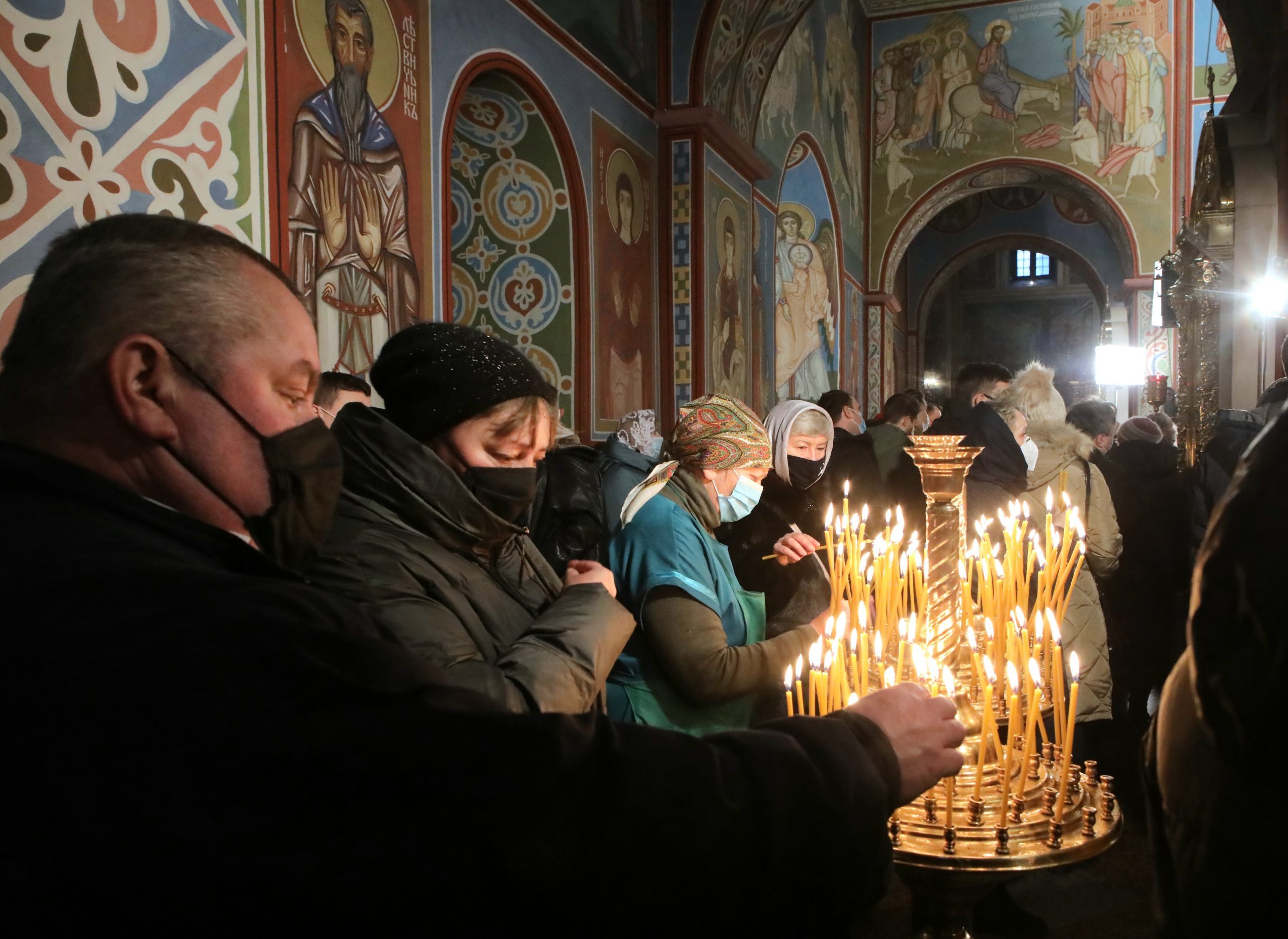 Рождественское богослужение в Михайловском соборе