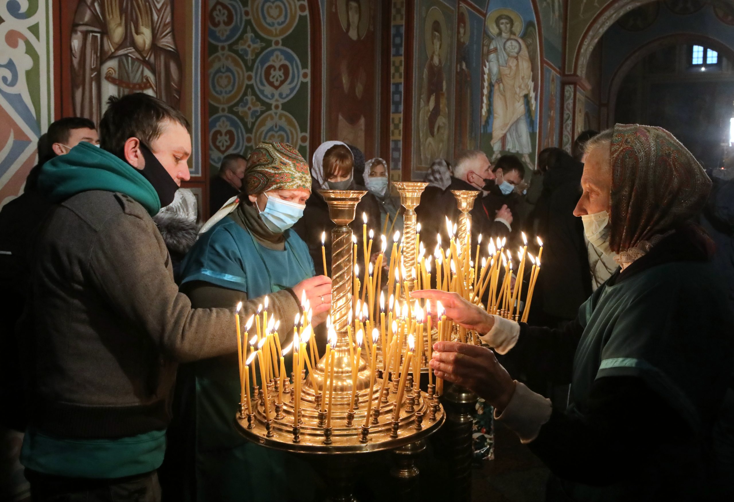 Рождественское богослужение в Михайловском соборе