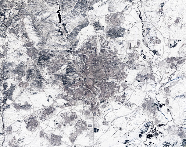 ESA показало, как выглядит заснеженная Испания из космоса