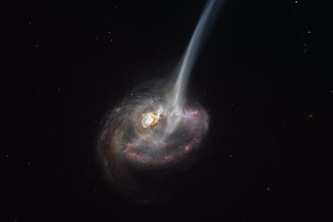 Астрономы зафиксировали гибель далекой галактики