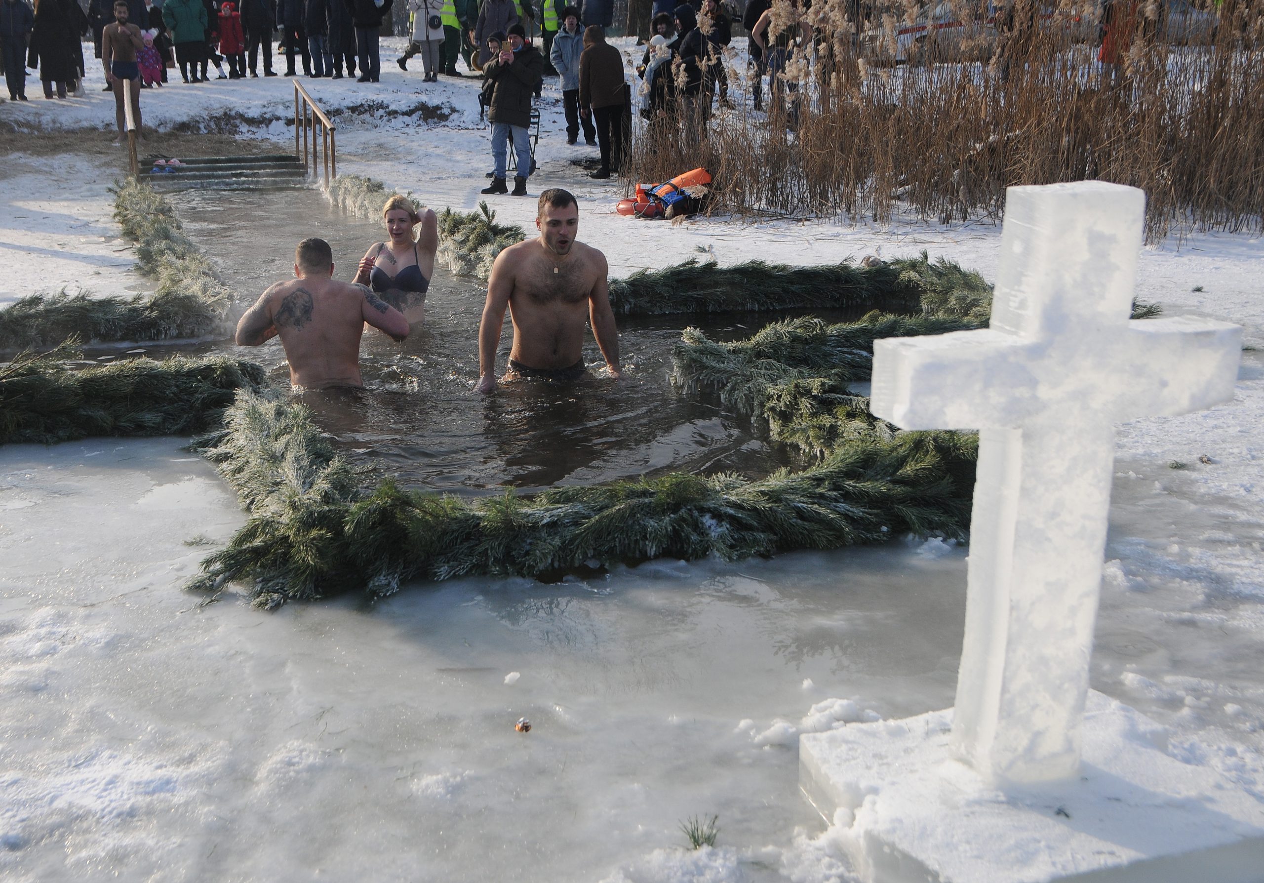 Празднование Крещения в Киеве