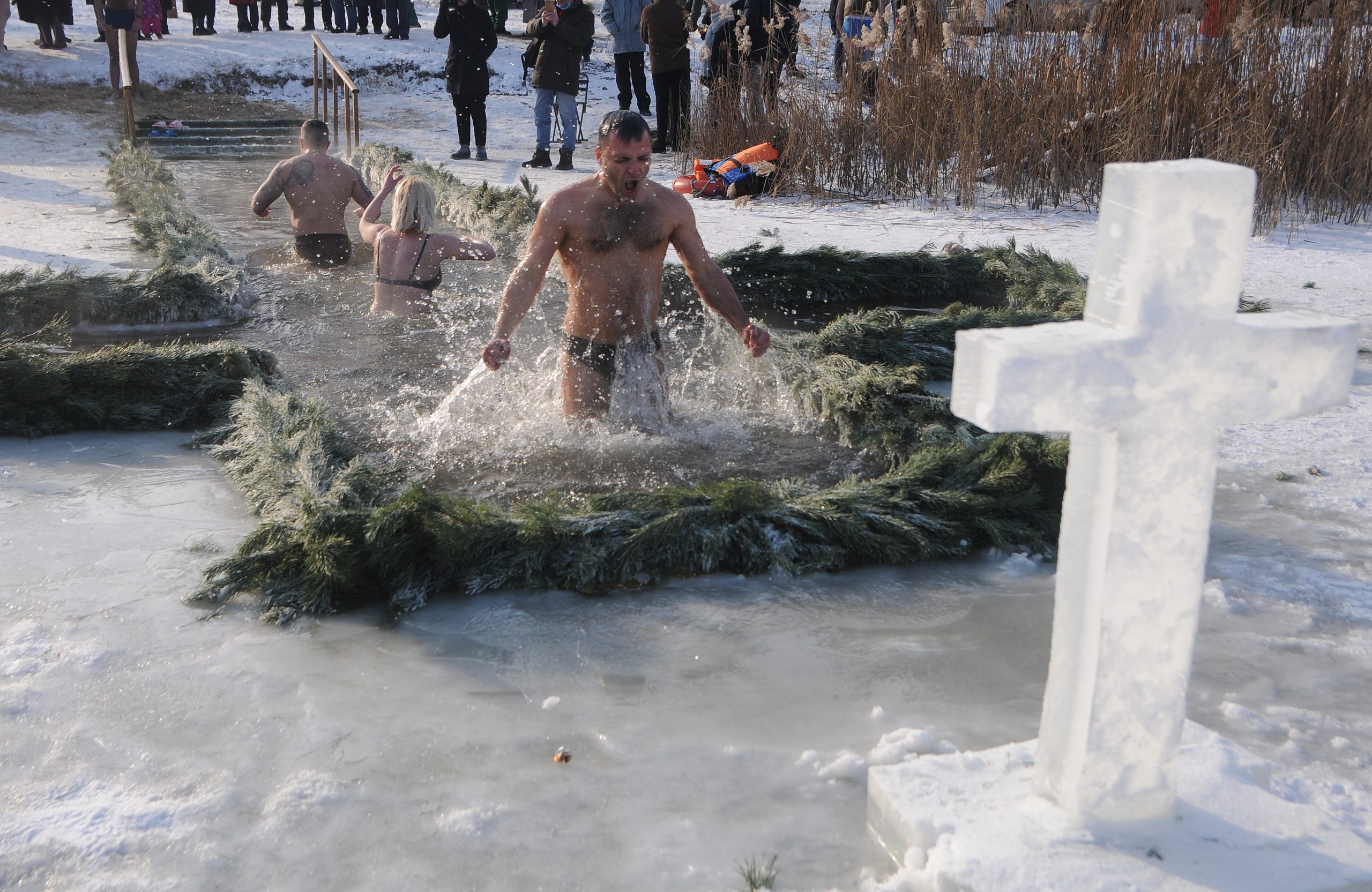 Празднование Крещения в Киеве