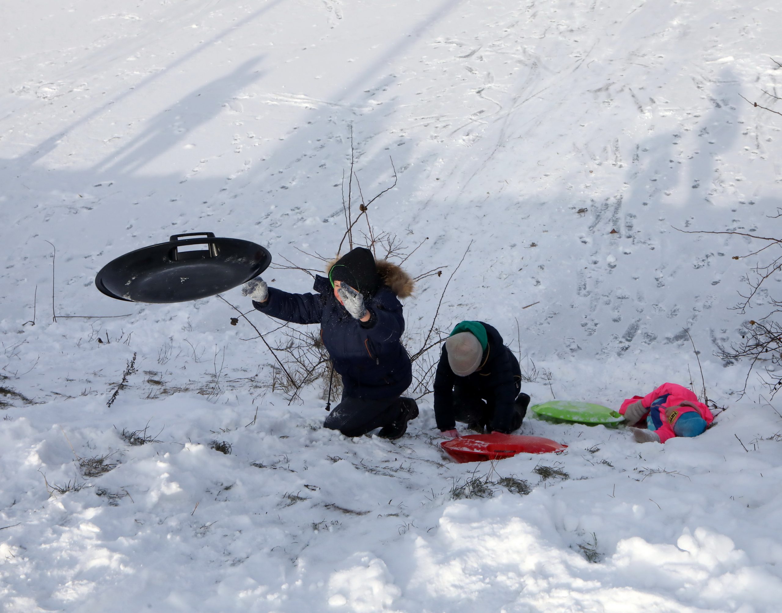 Снежная буря детям принесла только радость