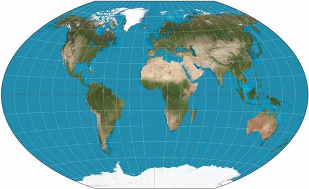 Американские астрофизики создали самую точную плоскую карту мира