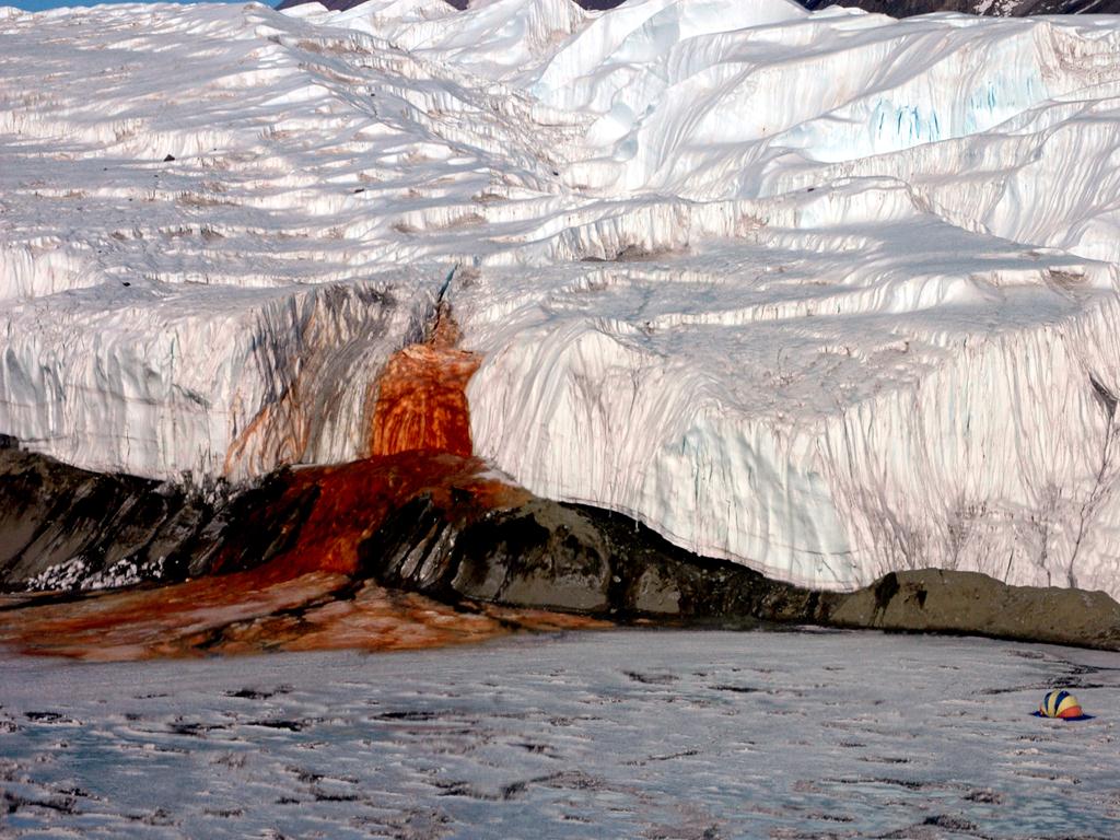 В Антарктиде выяснили, как появился «кровавый» водопад