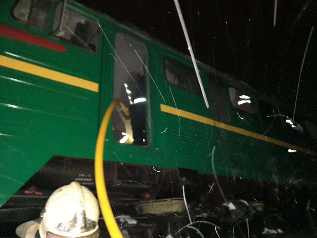На Житомирщине вспыхнул локомотив пассажирского поезда