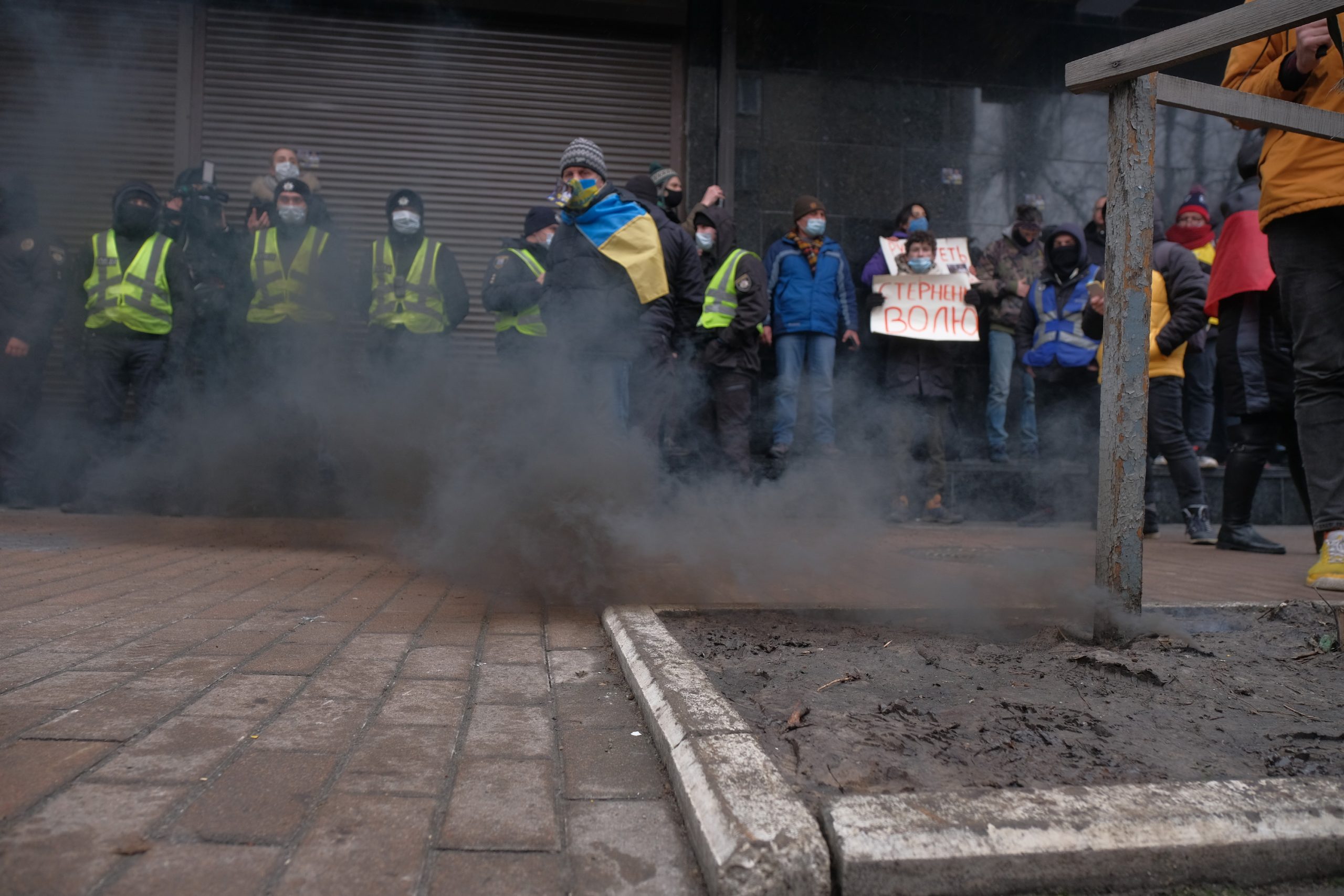 В центре Киева прошла акция в поддержку Сергея Стерненко