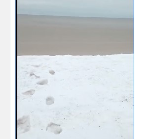 На пляже в Кирилловке заметили необычное природное явление