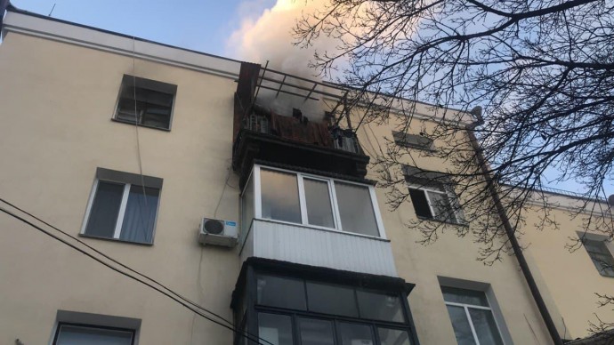 В Виннице в многоэтажке горела квартира