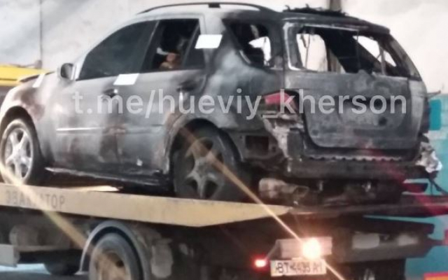 В Херсоне сожгли автомобиль замначальника полиции &#8212; СМИ