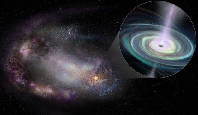 Астрономы обнаружили «странствующую» черную дыру