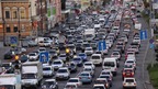 Вечерний Киев сковали масштабные пробки