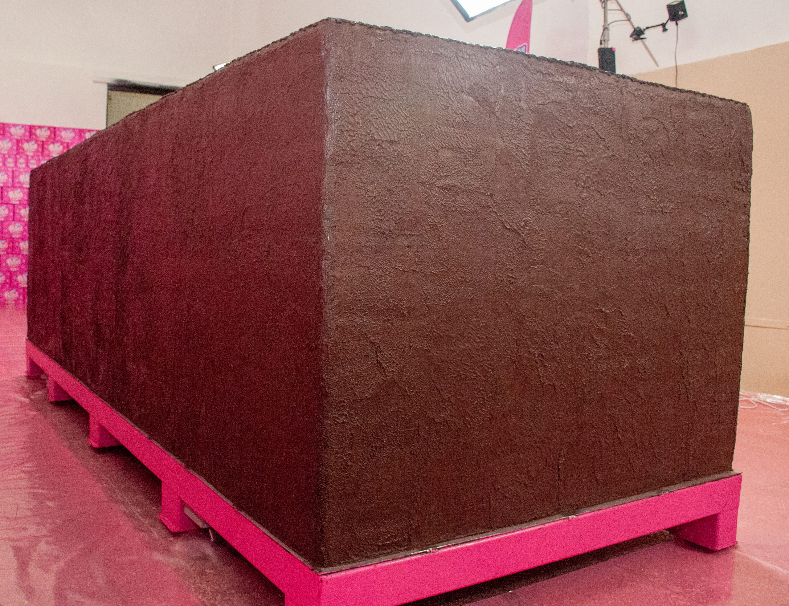Больше 3-х тонн: В Харькове сделали самый тяжелый в мире шоколадный вафельный батончик