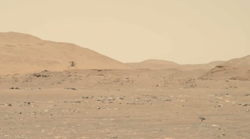 Вертолет NASA показал высший пилотаж на Марсе