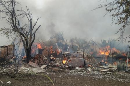 Под Харьковом произошел масштабный пожар