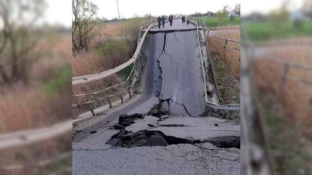 Началась подготовка к восстановлению моста, упавшего во Львовской области