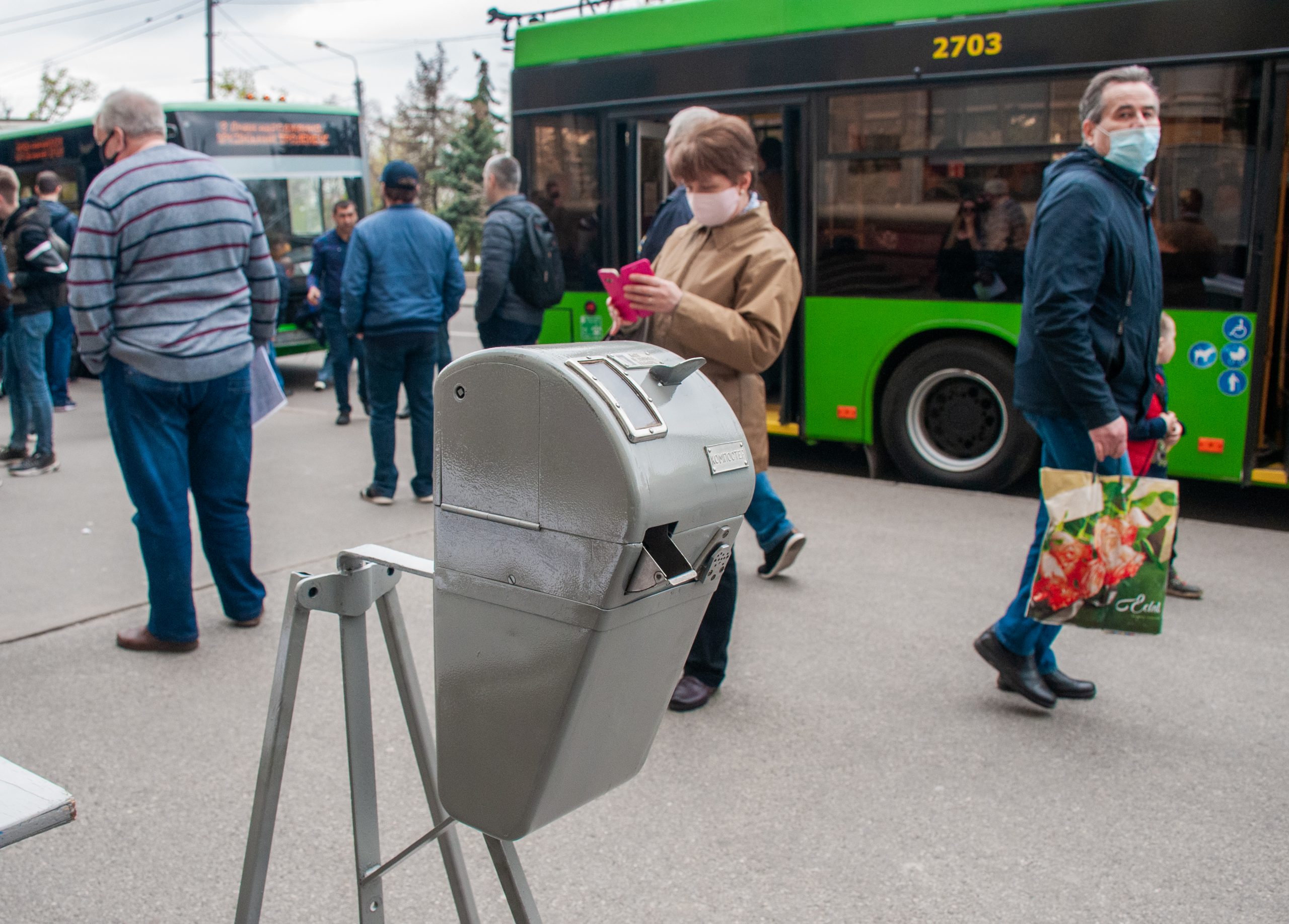 В Харькове состоялся парад тролейбусов