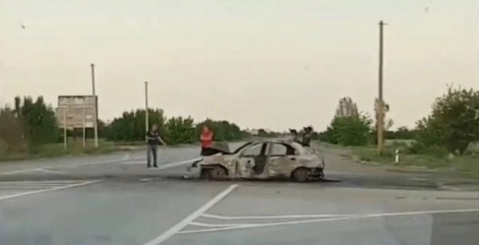 Под Запорожьем произошло ДТП с пострадавшими, одно авто сгорело (ФОТО)
