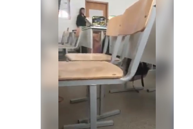 В Сети появилось видео из казанской школы во время теракта