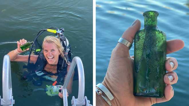 Американка в озере нашла бутылку с запиской, которой 100 лет (ФОТО)