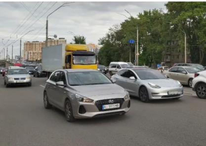 Непогода вызвала многочисленные пробки в Киеве