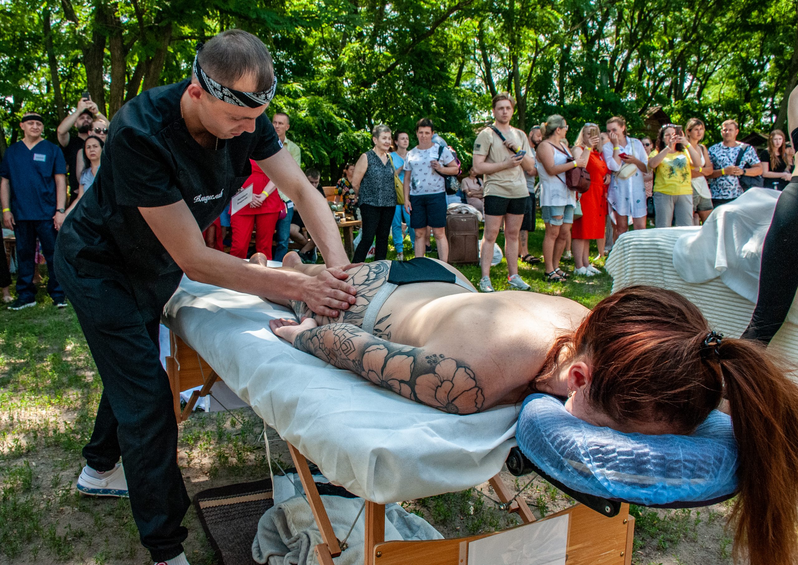 В Харькове прошли самые массовые соревнования по массажу
