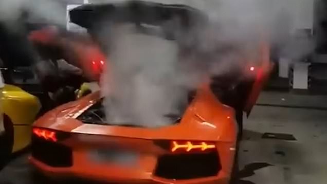 Китаец едва не сжег Lamborghini, жаря шашлык (ФОТО)