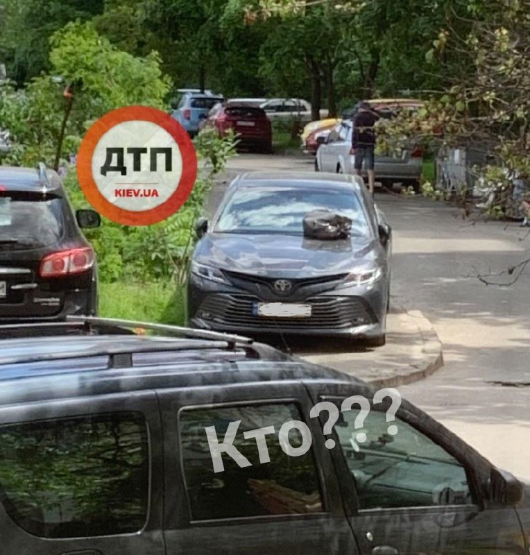 На Оболони в Киеве жители наказали «героя парковки» (ФОТО)