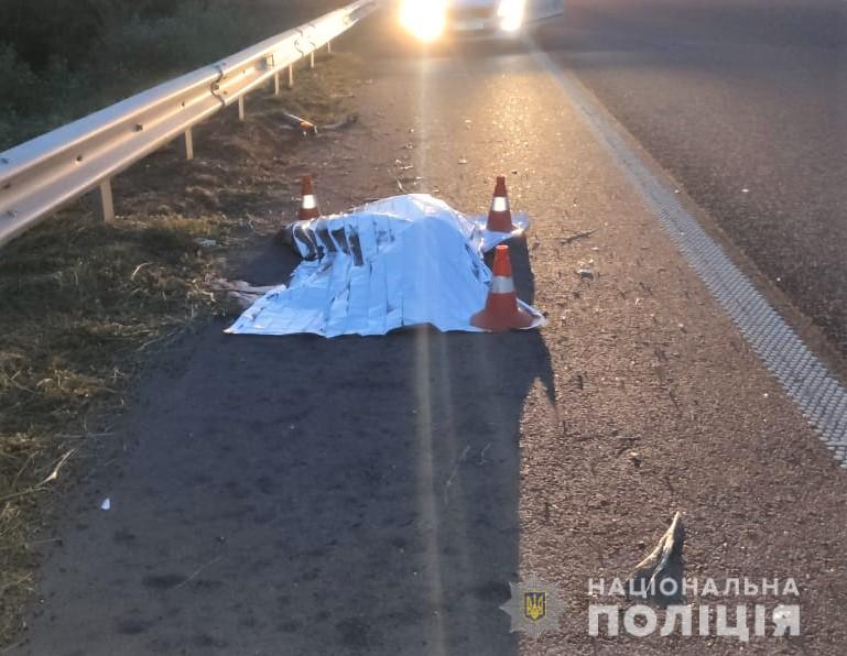 На трассе Киев-Харьков пешеход погиб под колесами грузовика (ФОТО)