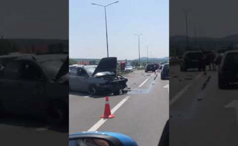 На трассе Киев-Чоп столкнулись несколько автомобилей (ВИДЕО)