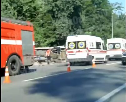 ДТП с маршруткой на Гостомельской трассе: 8 пострадавших (ФОТО, ВИДЕО)