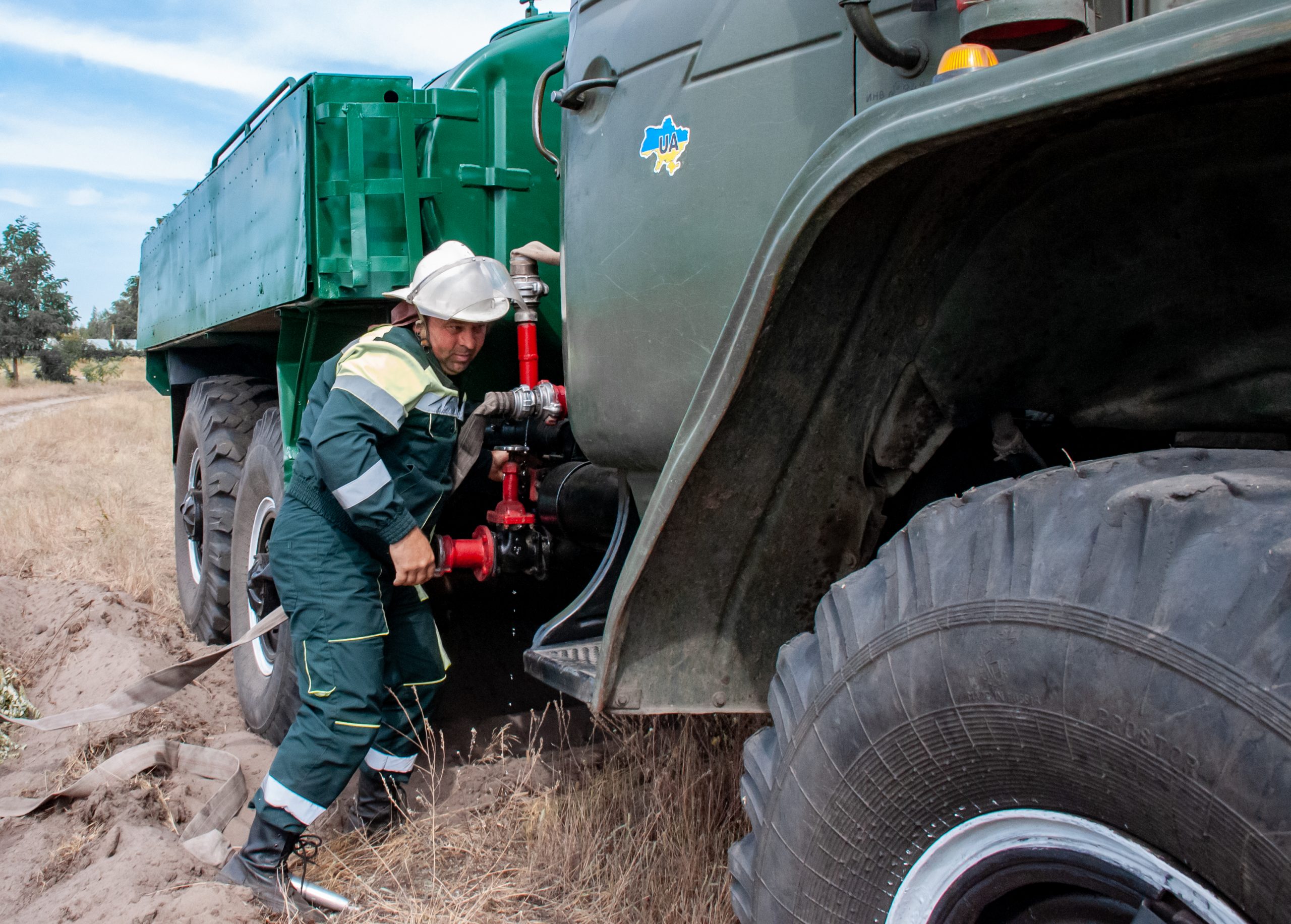На Харьковщине учились тушить лесные пожары