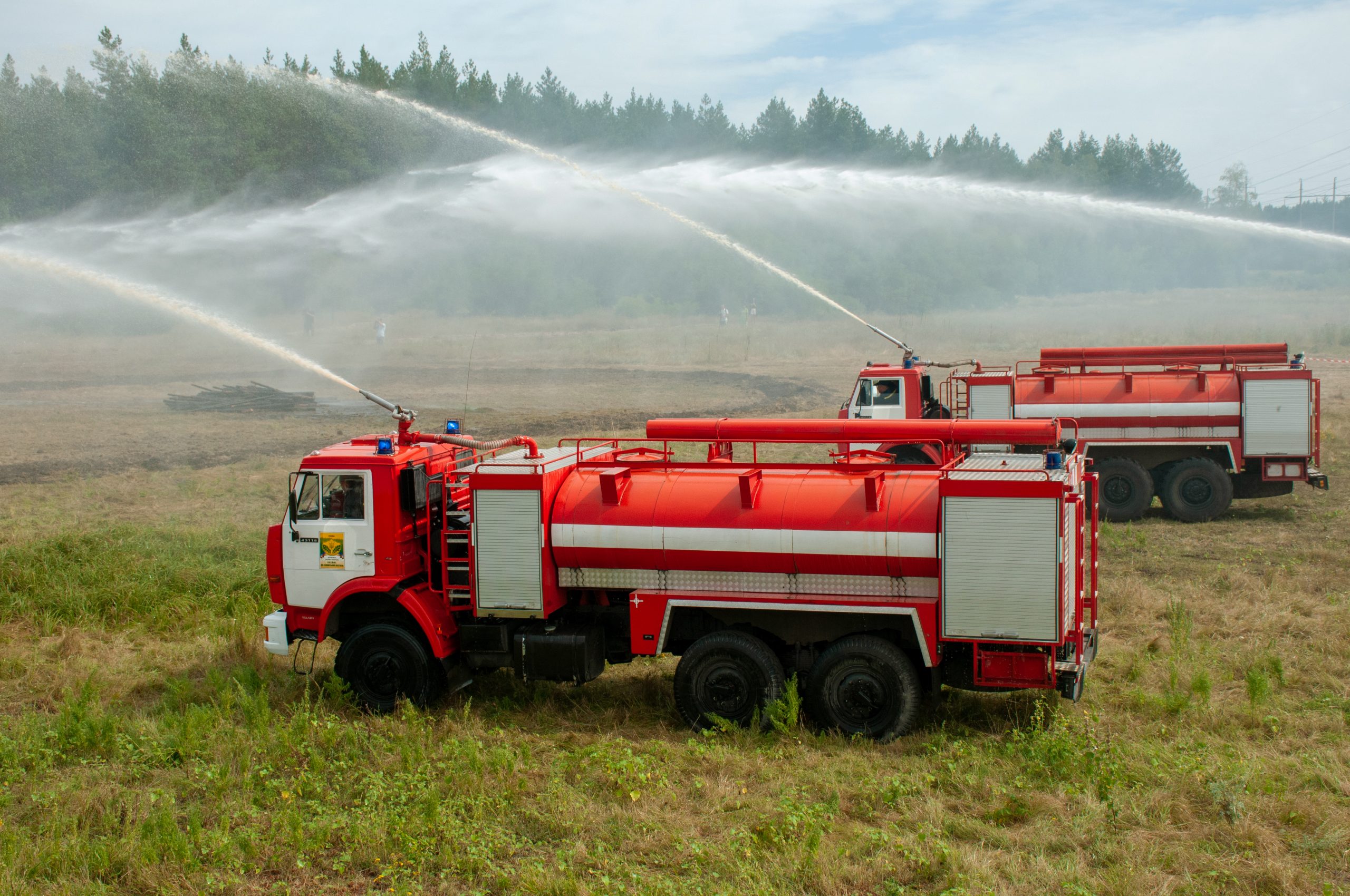 На Харьковщине учились тушить лесные пожары