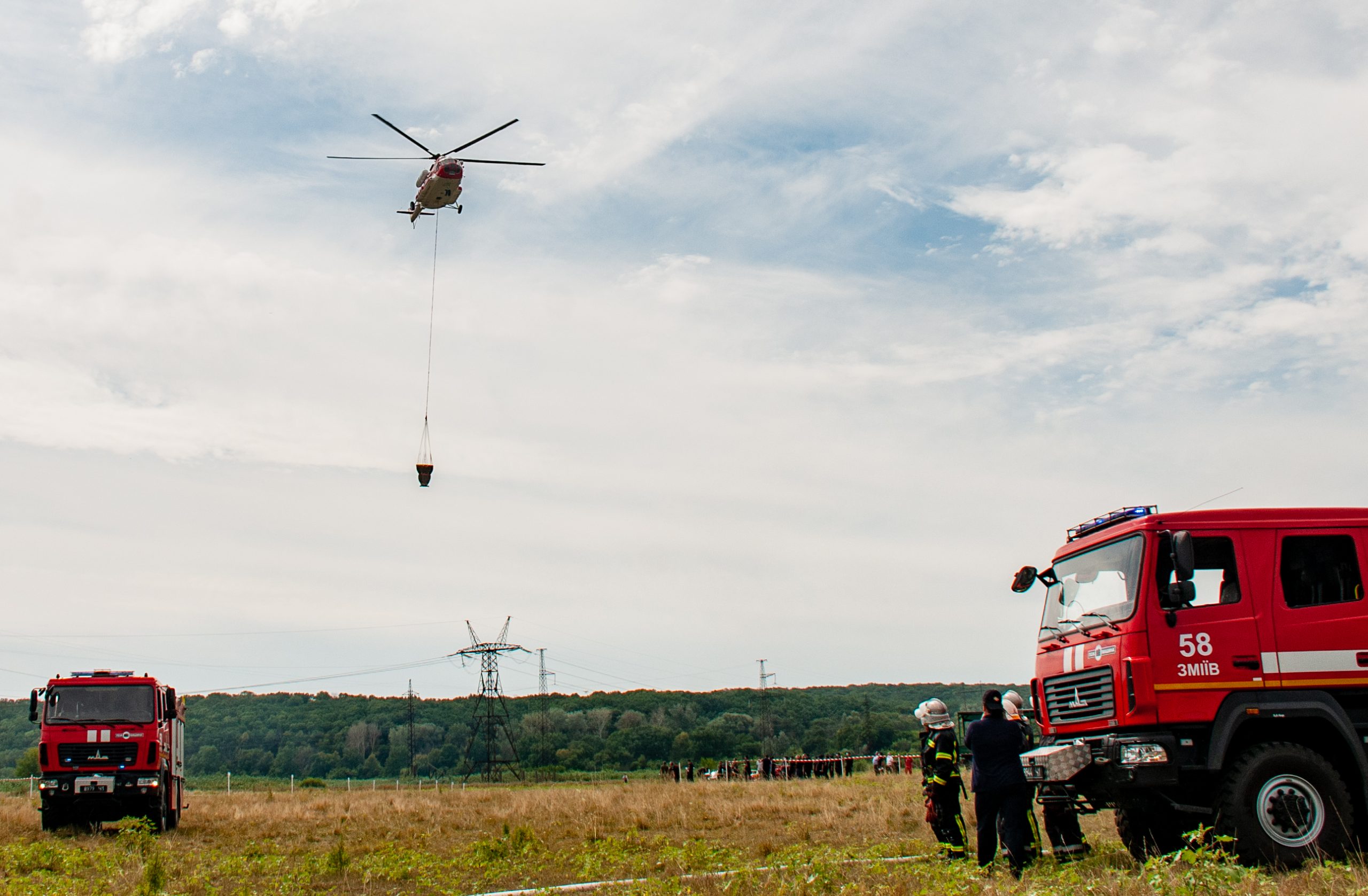 На Харьковщине учились тушить лесные пожары