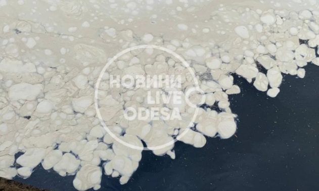 В Одессе море покрылось странными белыми вонючими пятнами (ФОТО, ВИДЕО)