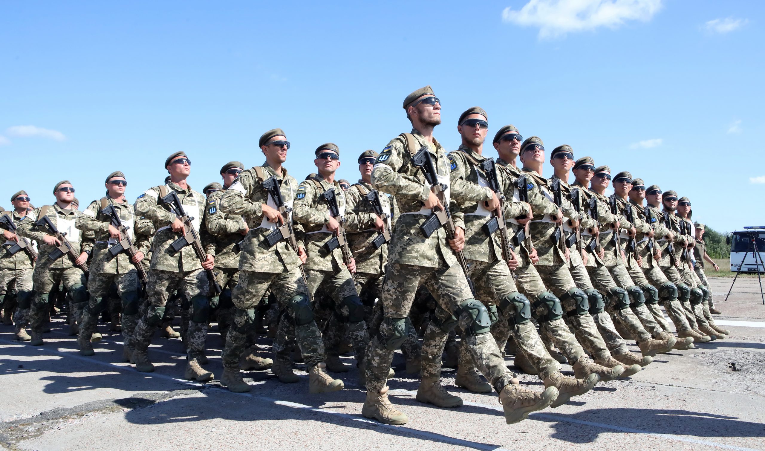 В Киеве проходят репетиции парада войск ко Дню Независимости Украины