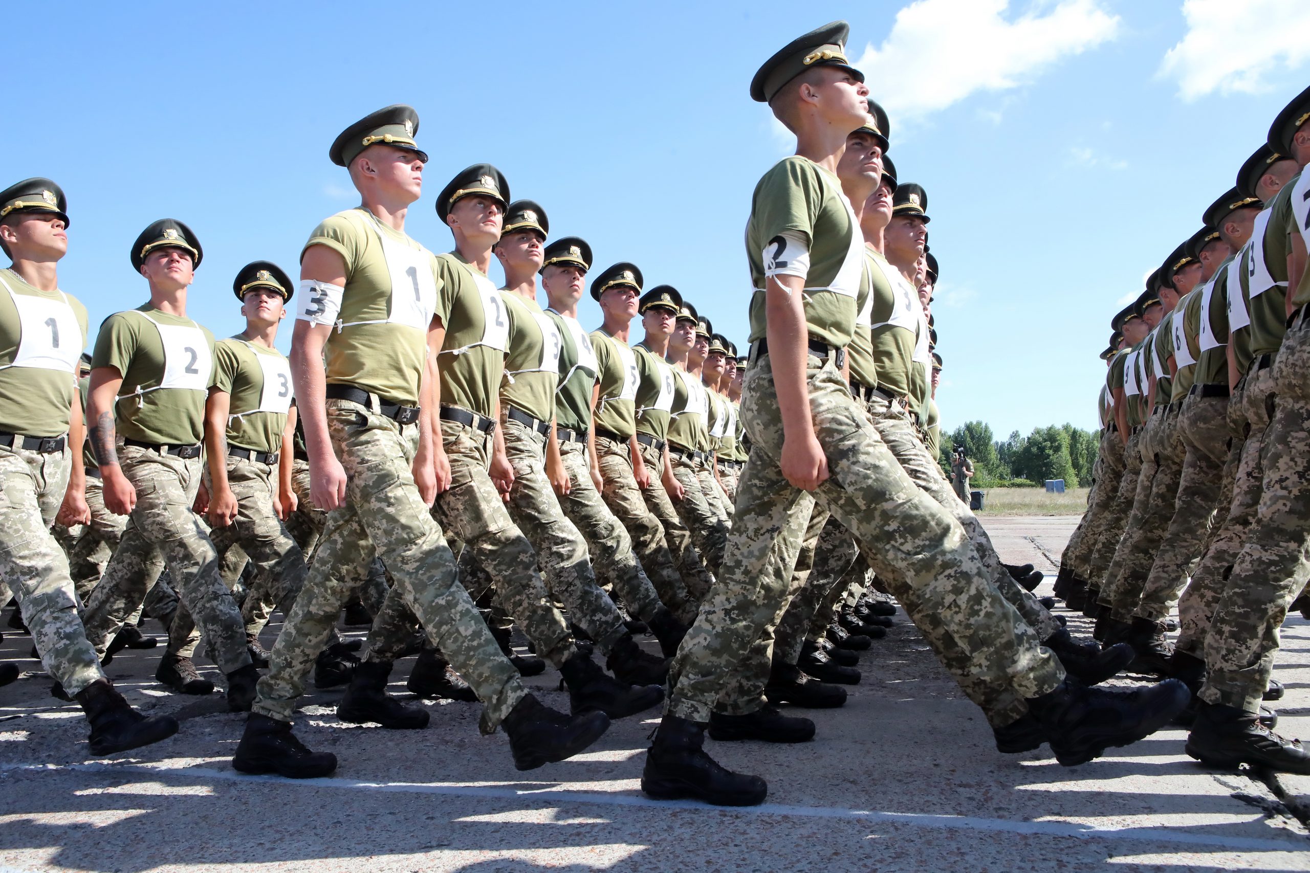 В Киеве проходят репетиции парада войск ко Дню Независимости Украины