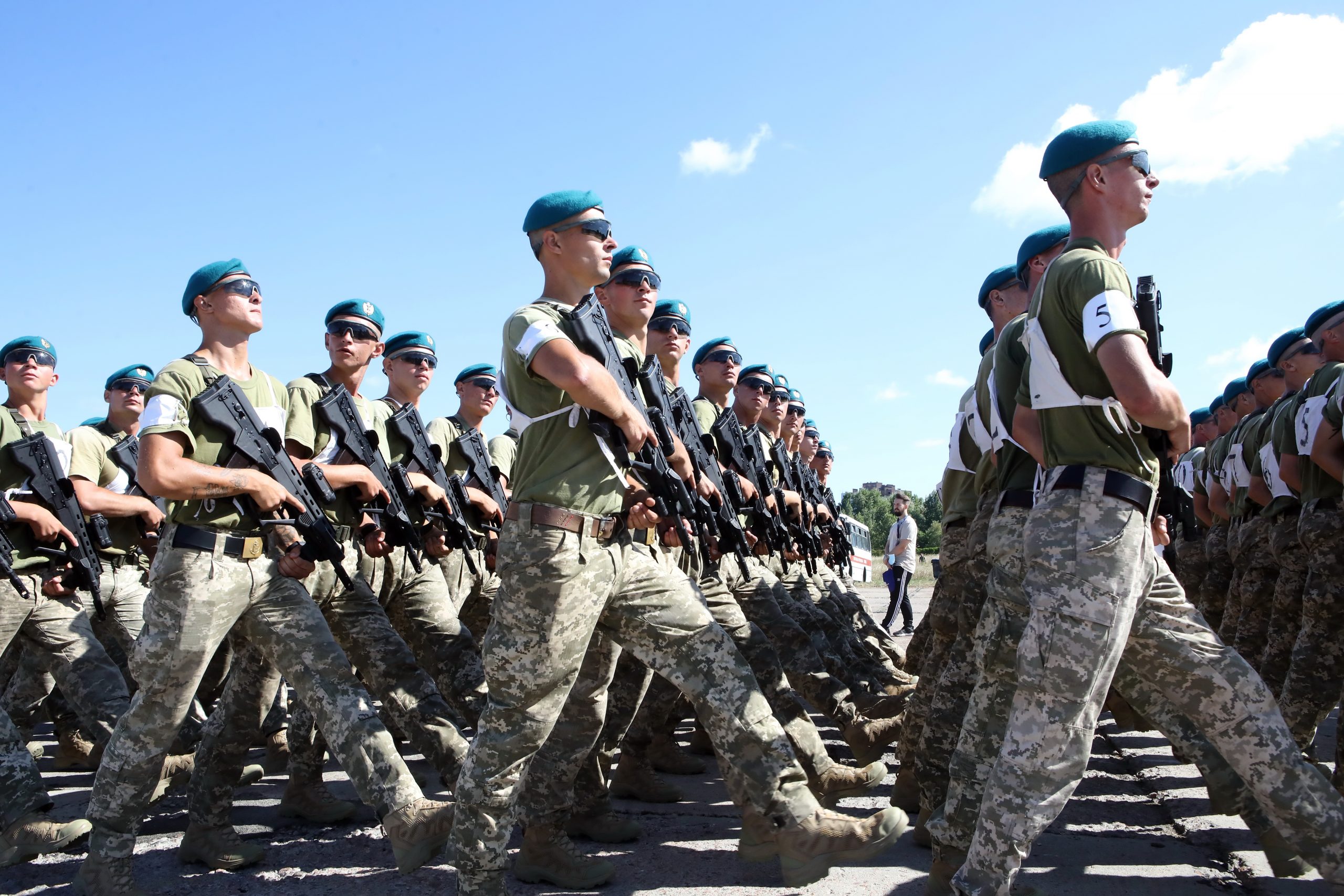 В Киеве проходят репетиции парада войск ко Дню Независимости Украины