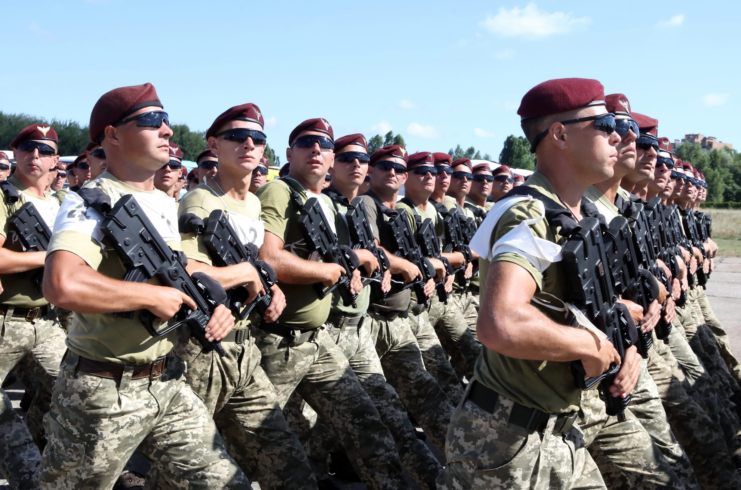 В Киеве проходят репетиции парада войск ко Дню Независимости Украины